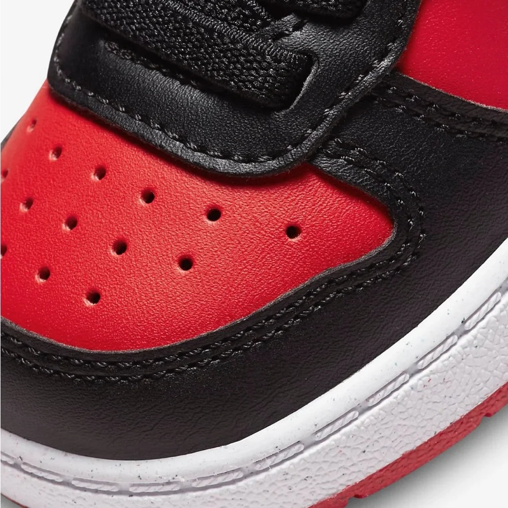 Nike Court Borough Low Recraft 8C university Red Black unisex New In Box Toddle - Picture 13 of 14